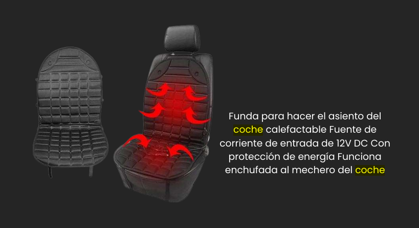 Funda calefactable universal para coche (12V)