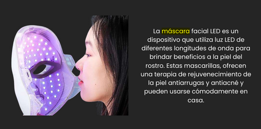 Máscara facial LED