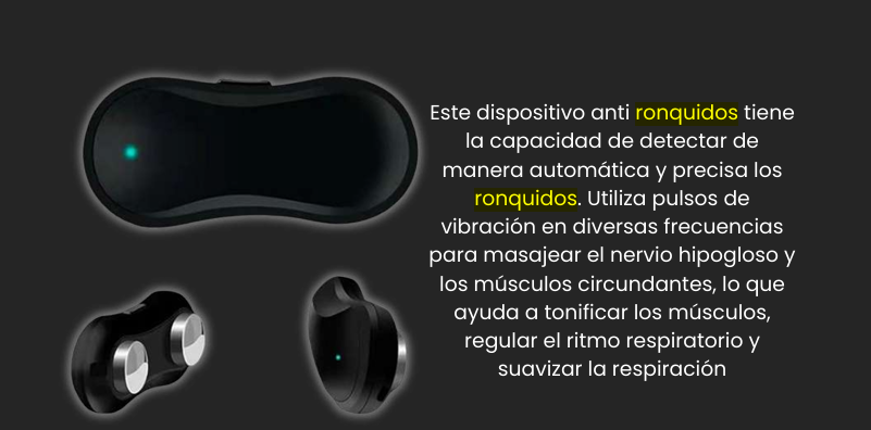 Dispositivo anti-ronquidos por vibración