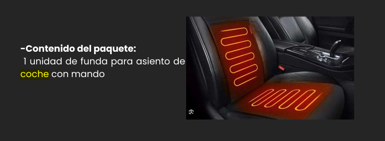 Funda calefactable universal para coche (12V)