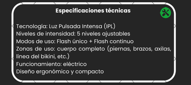 Depiladora Laser IPL