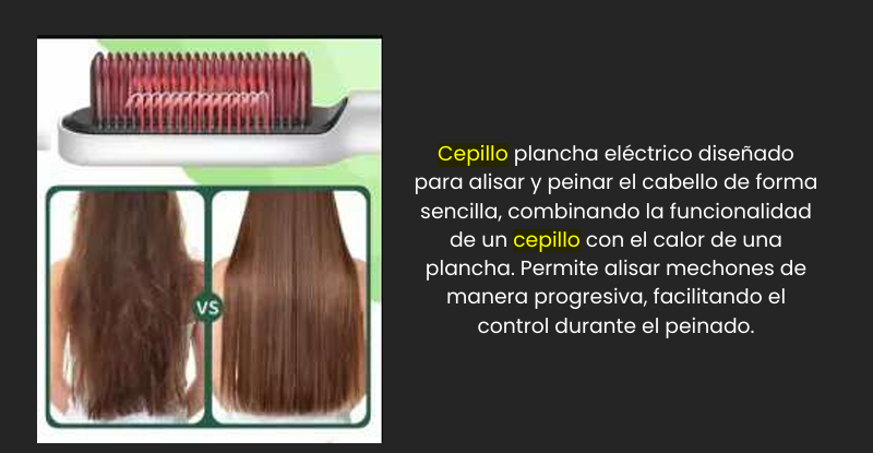Cepillo plancha alisador