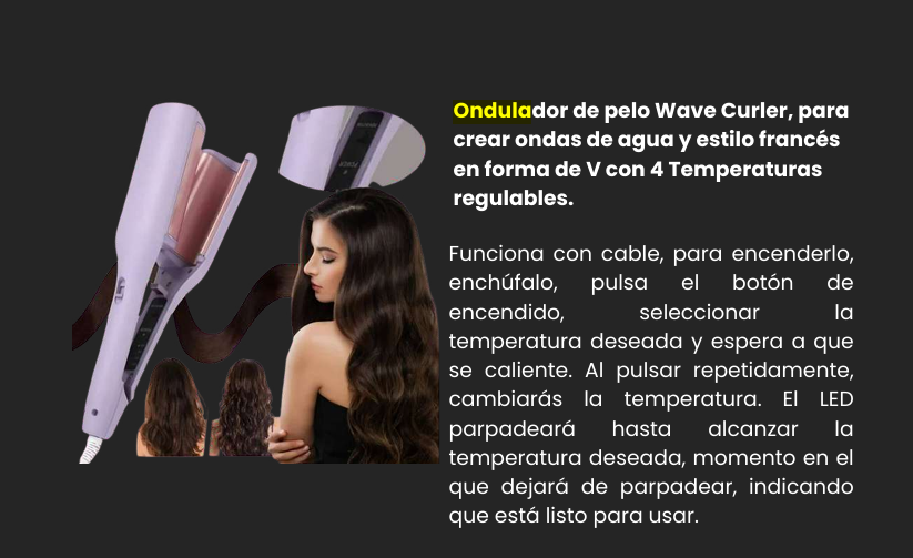 Ondulador de pelo Wavy Curler