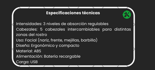 Succionador de poros